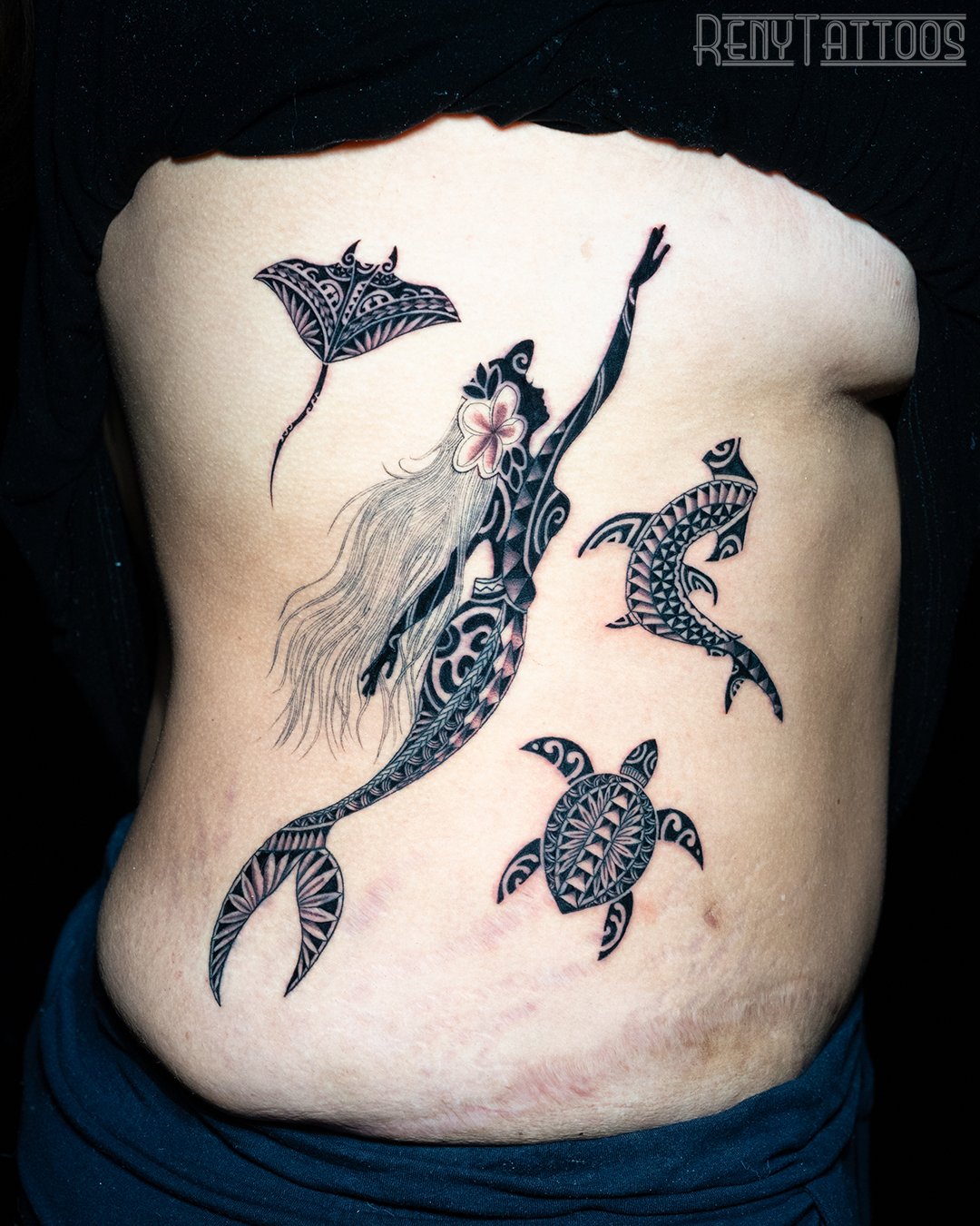 Ocean Stingray Tattoo