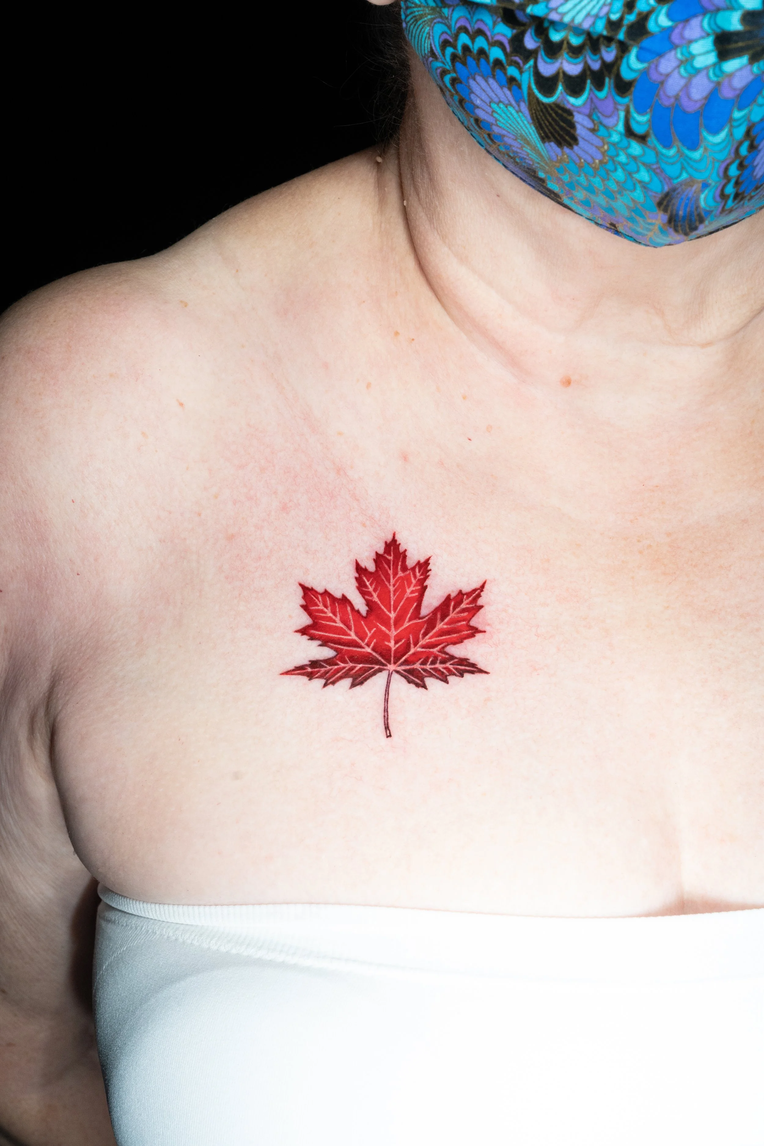 Canadian Maple Leaf Tribal Tattoo