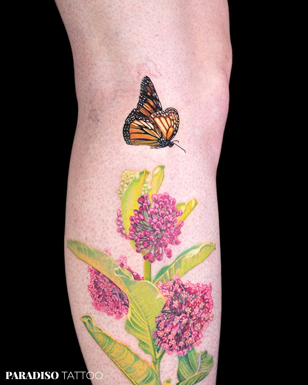 ParadisoTattoo-RenyTattoos-floral-Colour-Leg-Realism-MonarchButterfly-cu.jpg