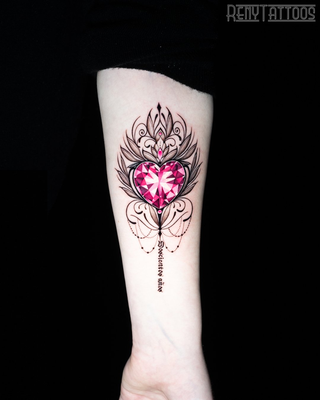 RenyTattoos-Colour-Forearm-HeartGemstone-1.jpg