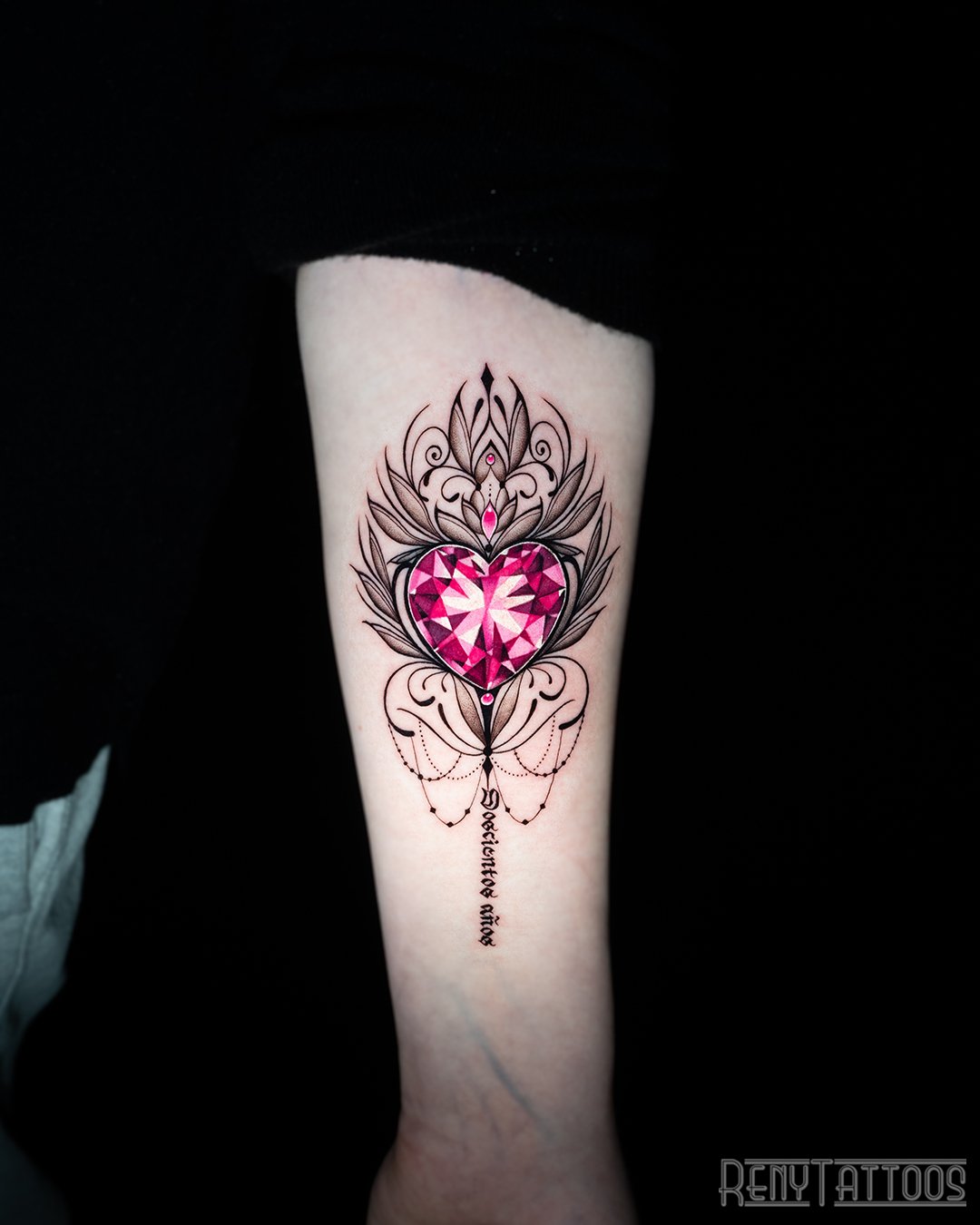 RenyTattoos-Colour-Forearm-pink-HeartGem-1.jpg