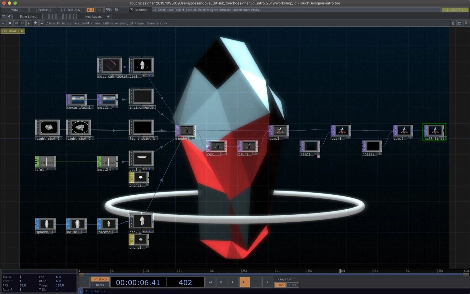 LDI 2019: TouchDesigner Basics — MIR
