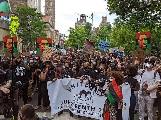 Thank you for letting me join in your celebration. It was an honor to march with you. 🖤🖤🖤 #juneteenth #celebration #love #history #blacklivesmatter #blm #protest #march #resist #ourstreets #nyc #nevergiveup #neverforget