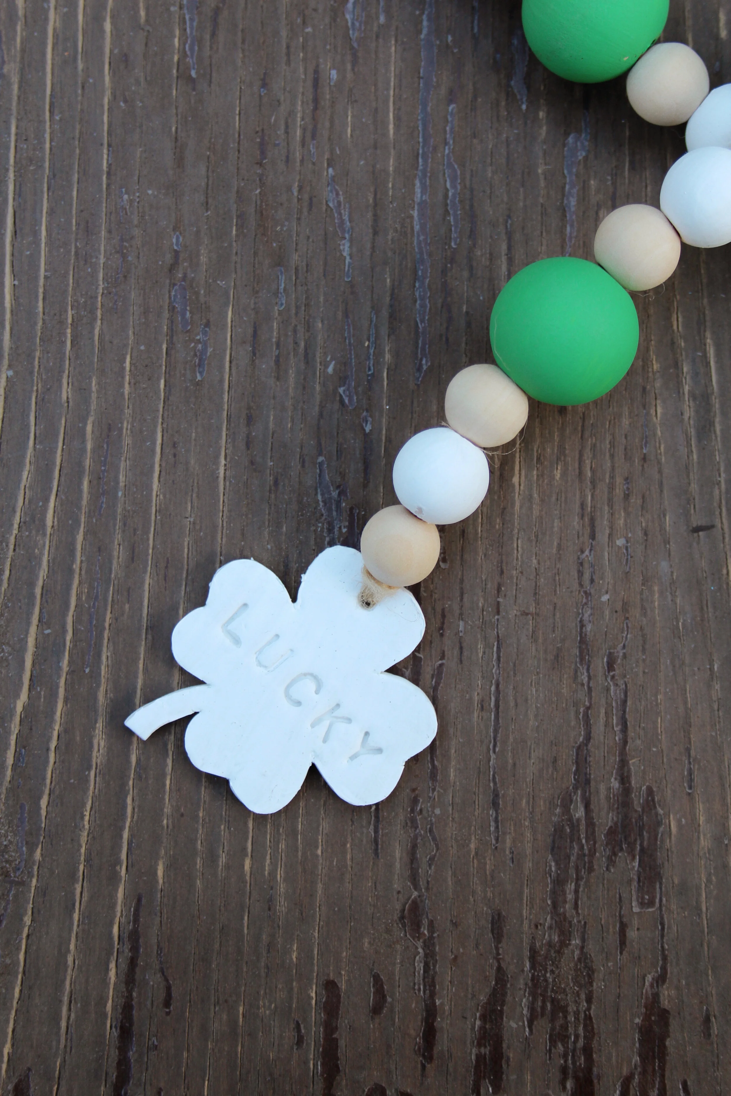 St. Patricks Day Wood Garland