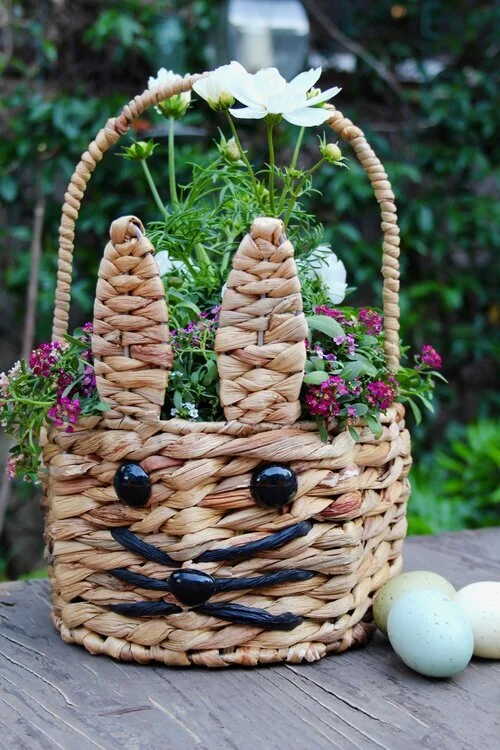 Bunny Flower Basket