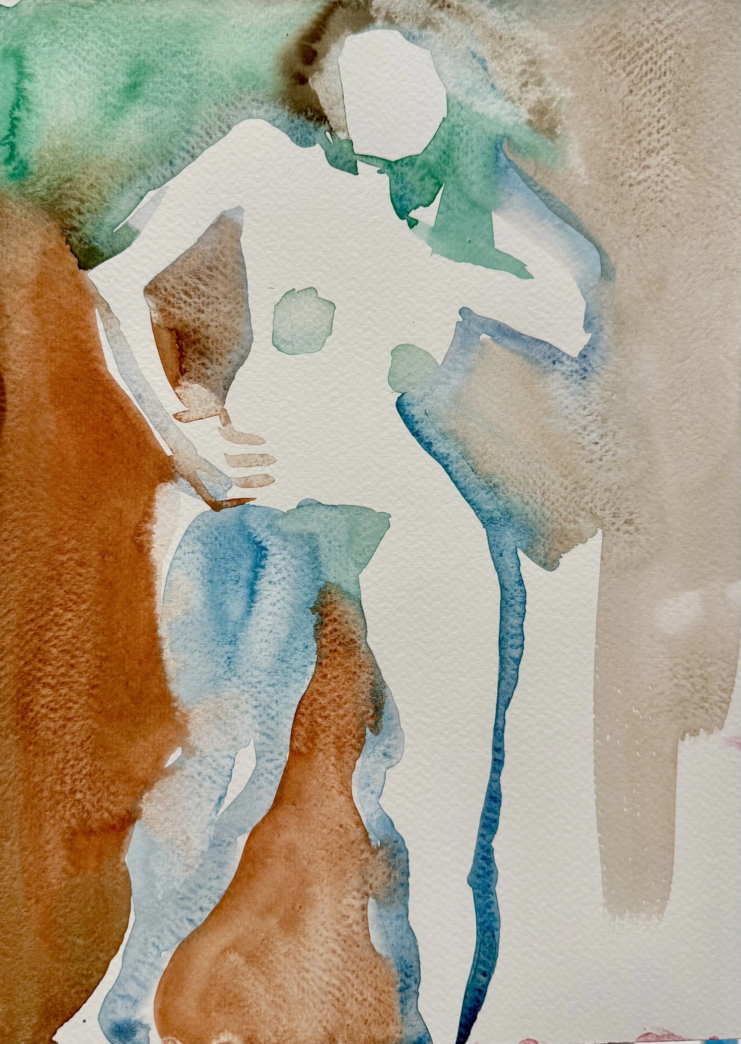 Watercolor on paper - 
12" x 9"