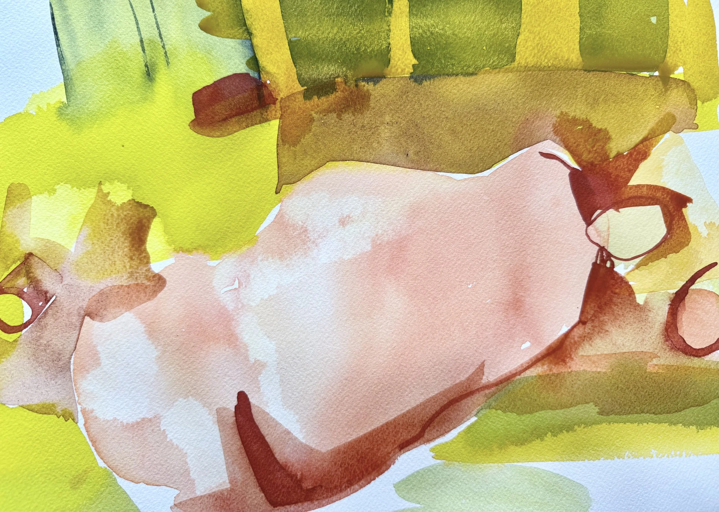 Watercolor on paper - 
9 x 12 inches