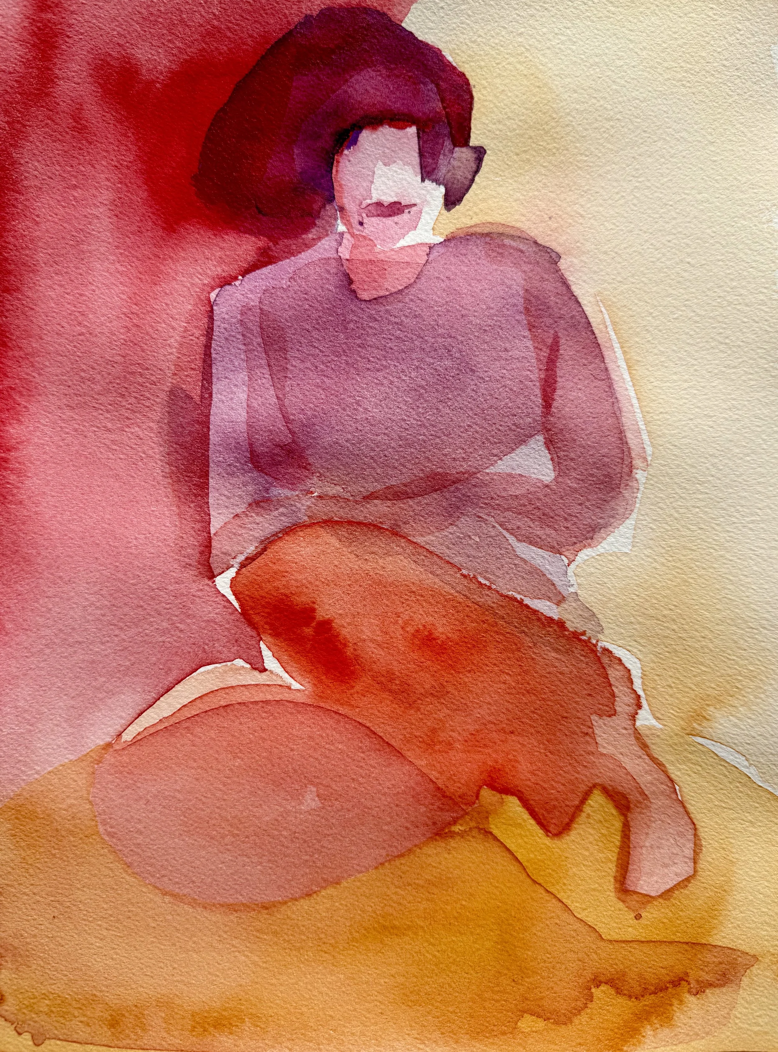 Watercolor on paper - 
12" x 9"