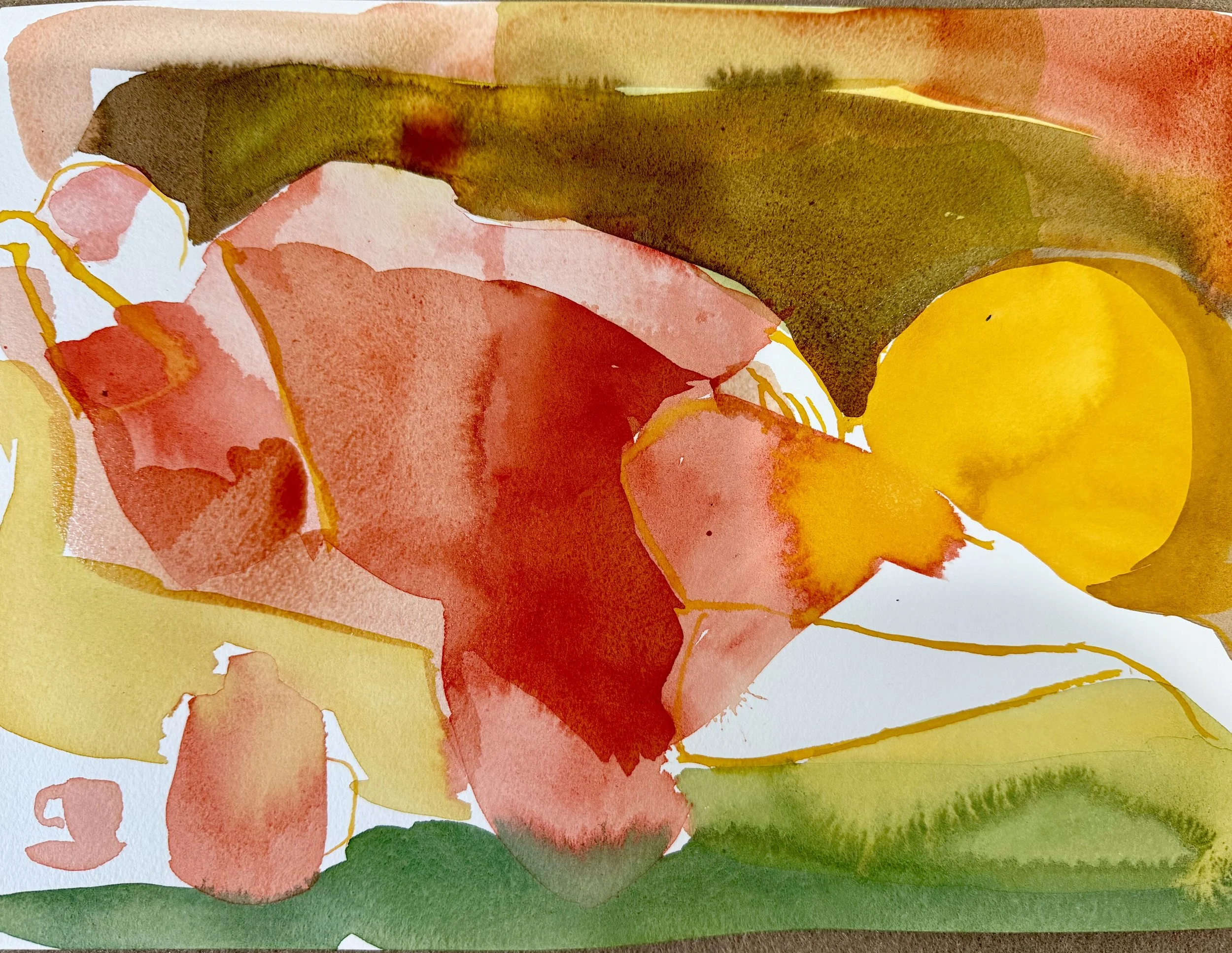 Watercolor on paper - 
9 x 12 inches
