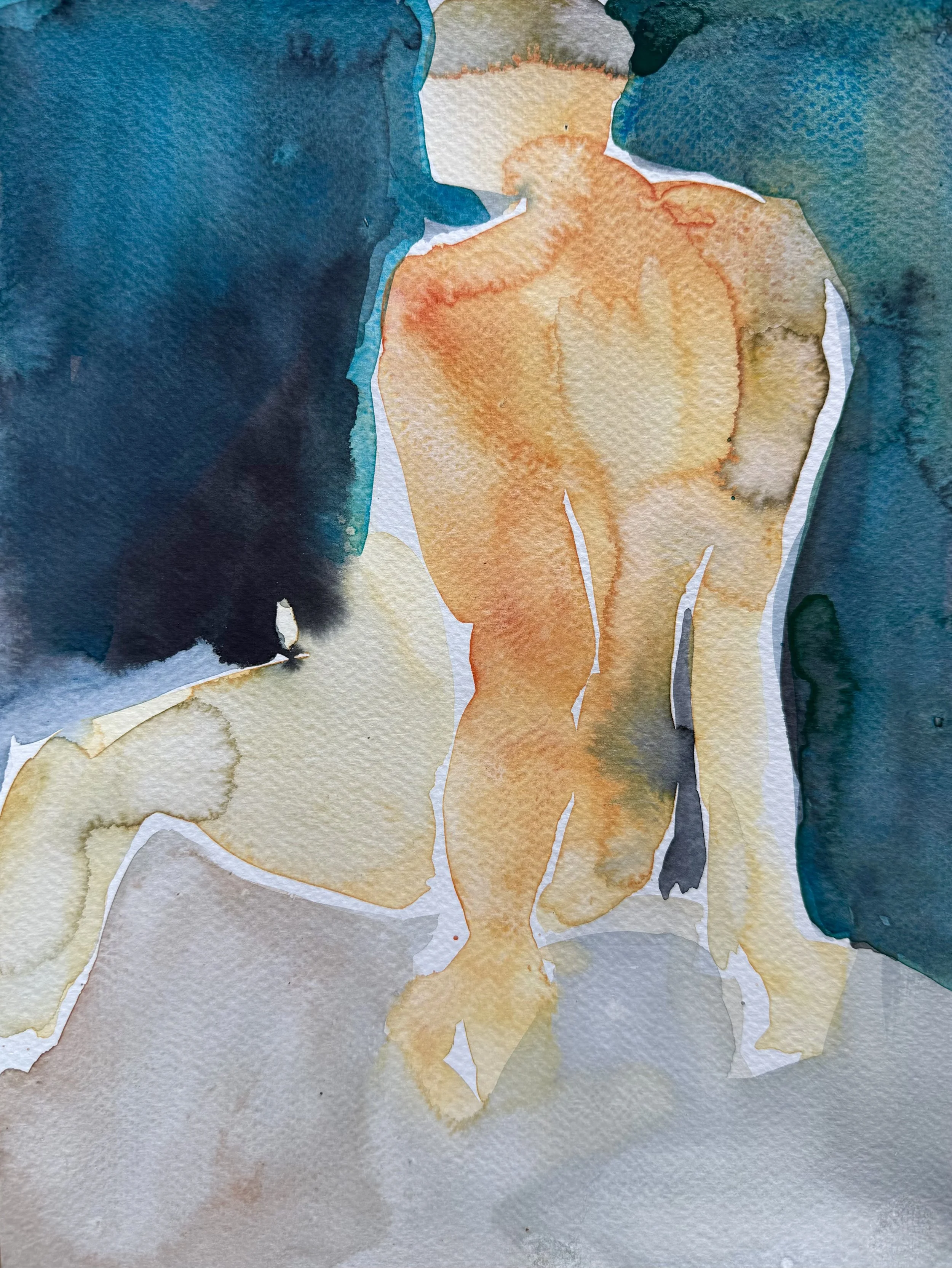 Watercolor on paper - 
12" x 9"