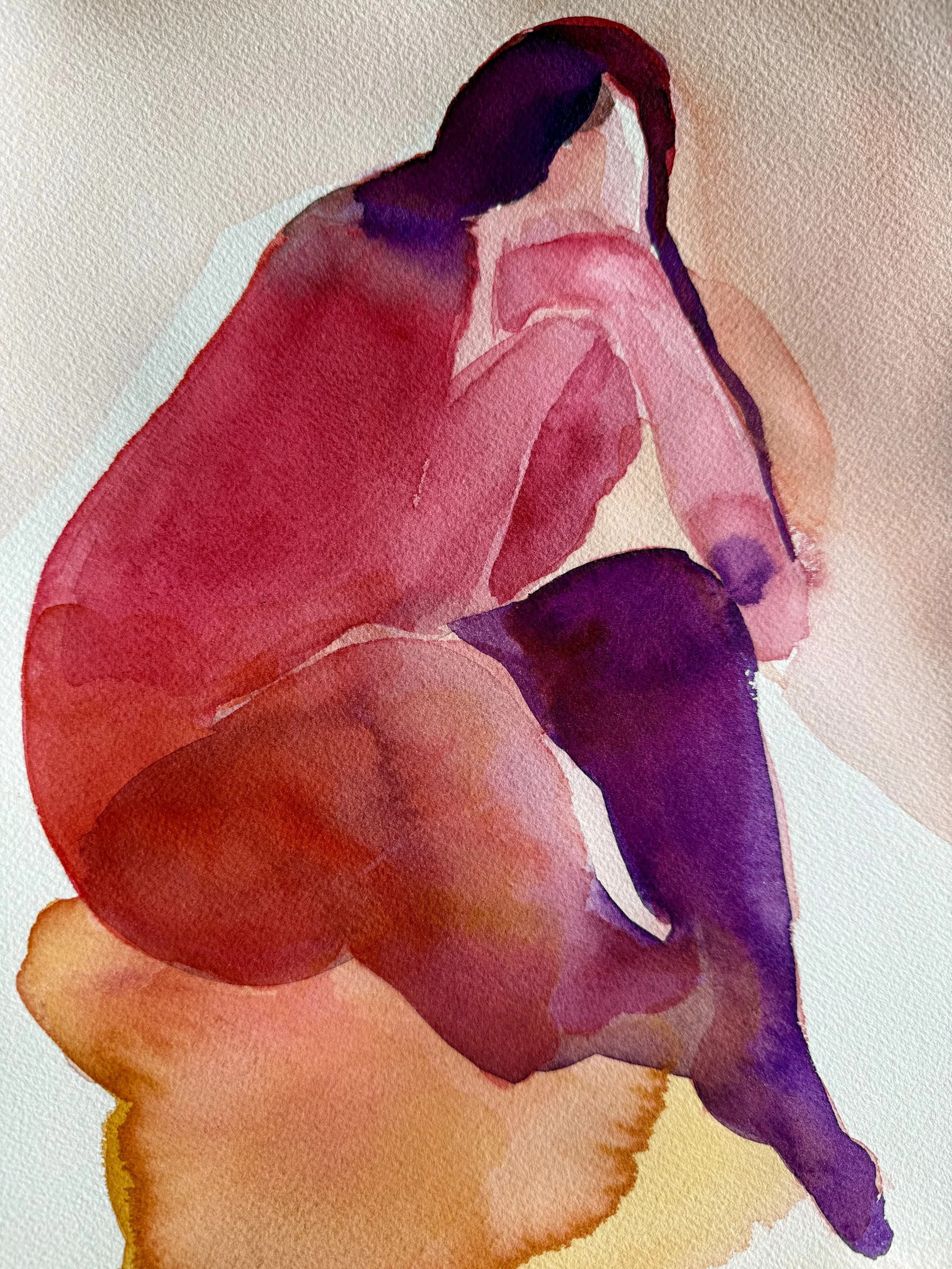 Watercolor on paper - 
12" x 9"