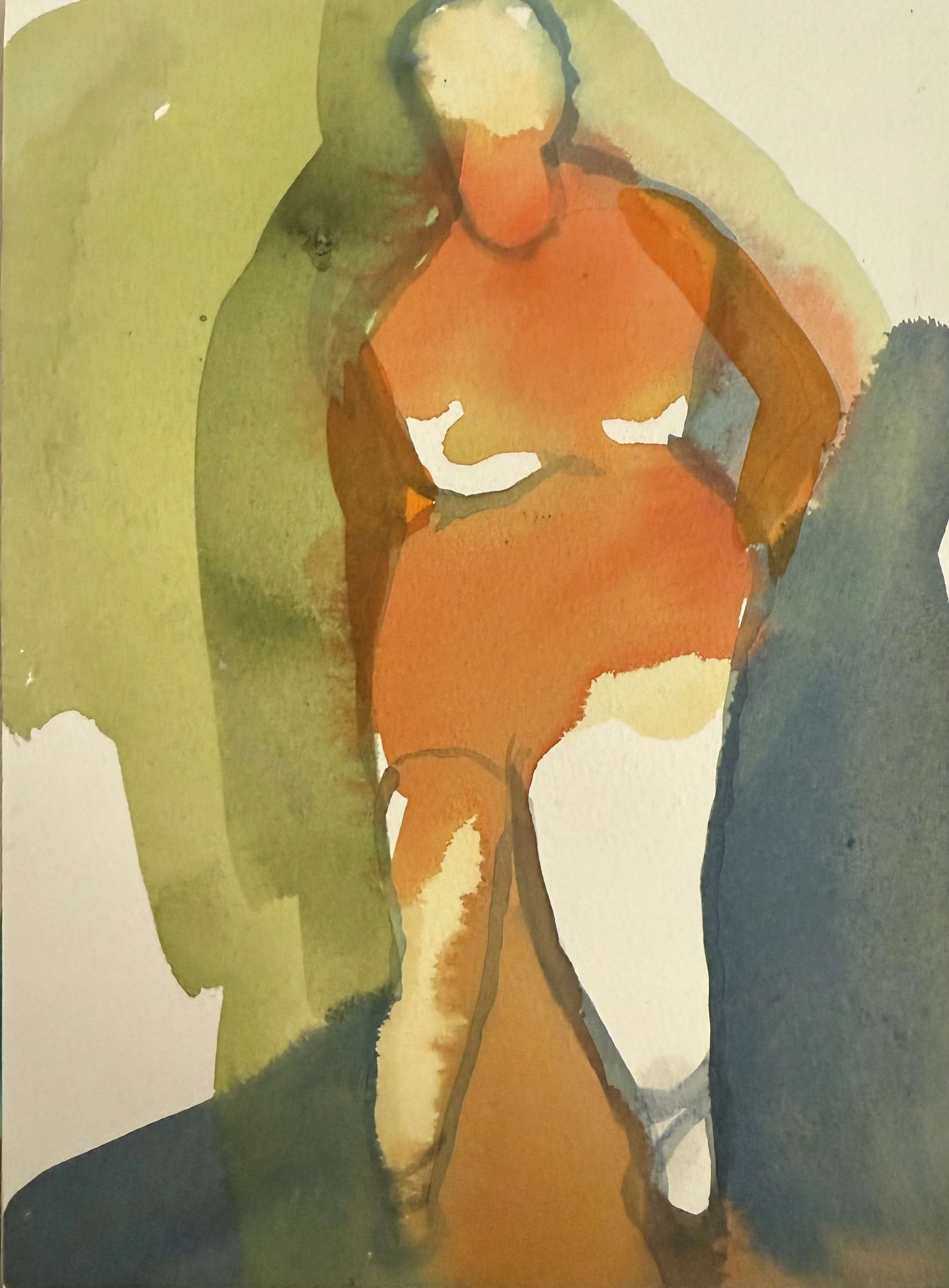 Watercolor on paper - 
12" x 9"