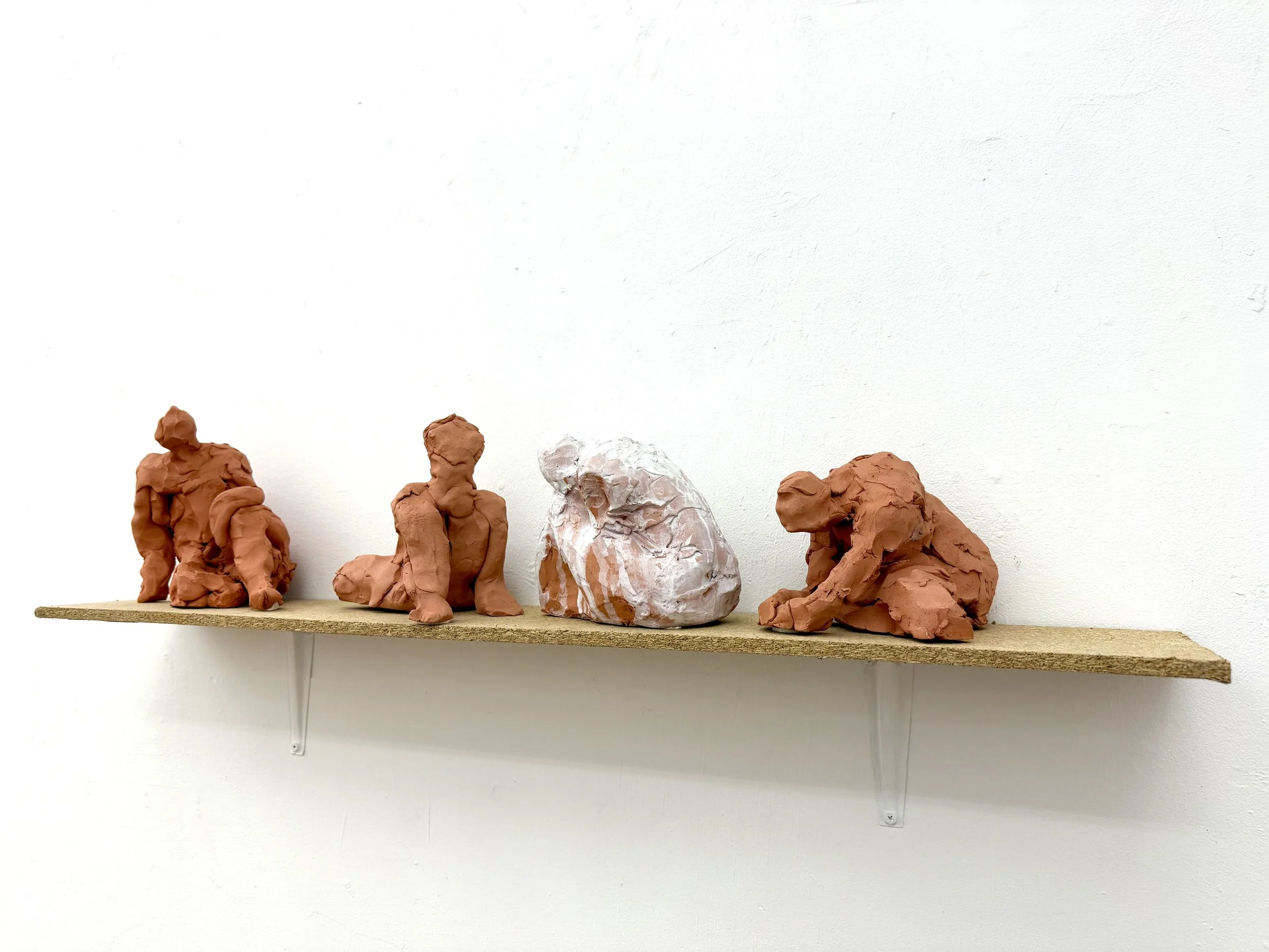 "Altar Egos" clay and acrylic
Installation, "Altar Party" Group show.