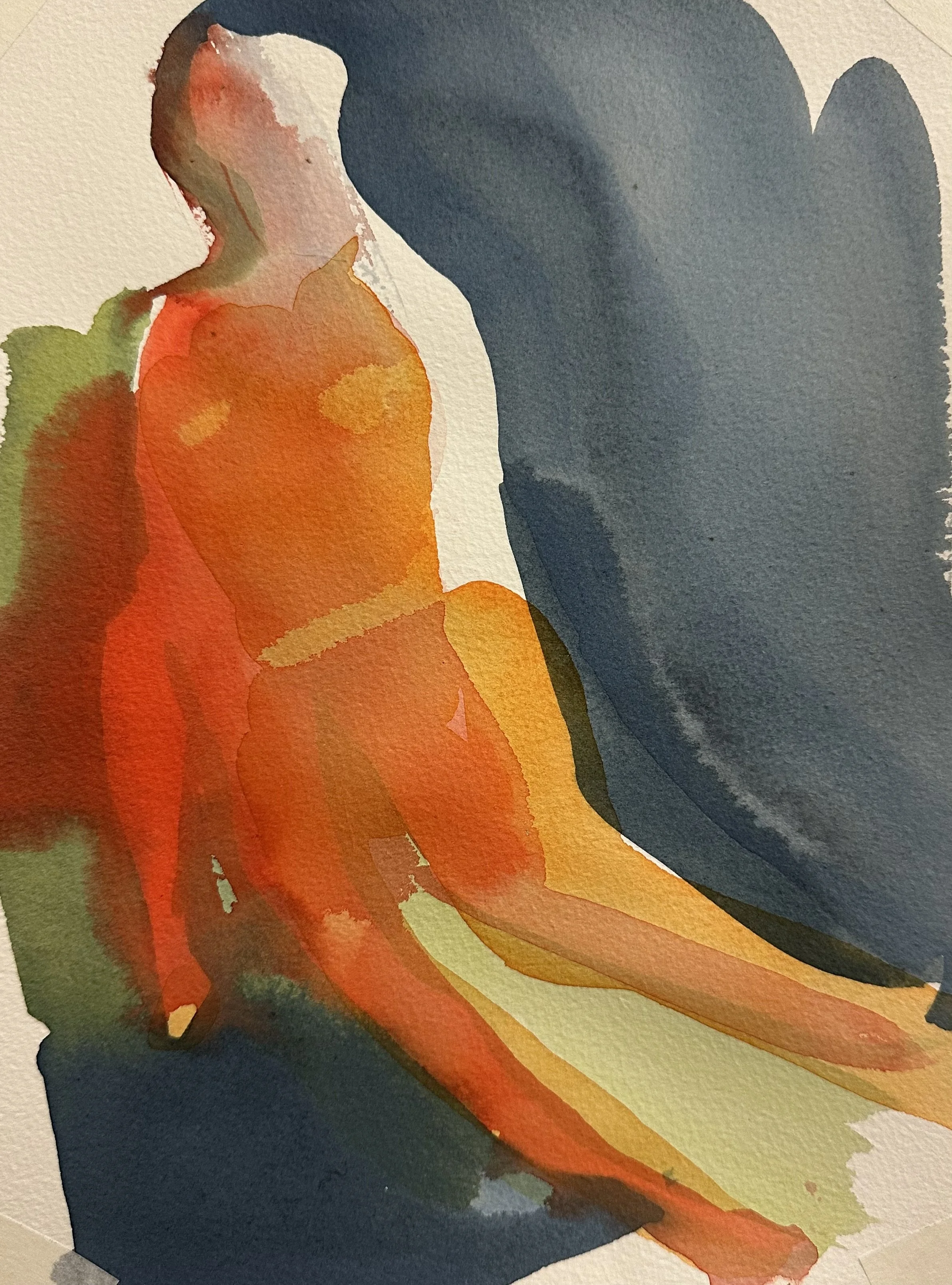 Watercolor on paper - 
12" x 9"