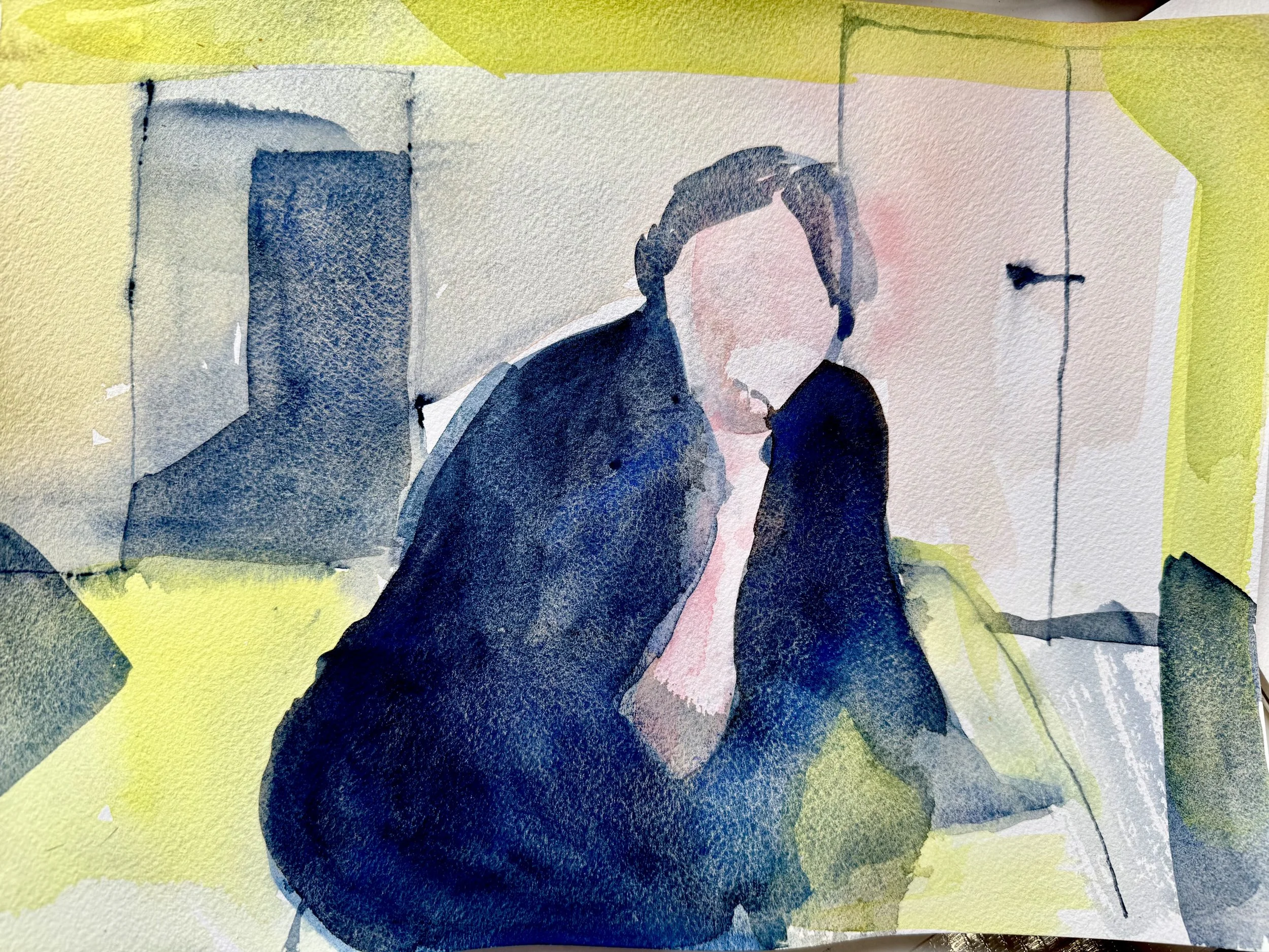 Watercolor on paper - 
9 x 12 inches