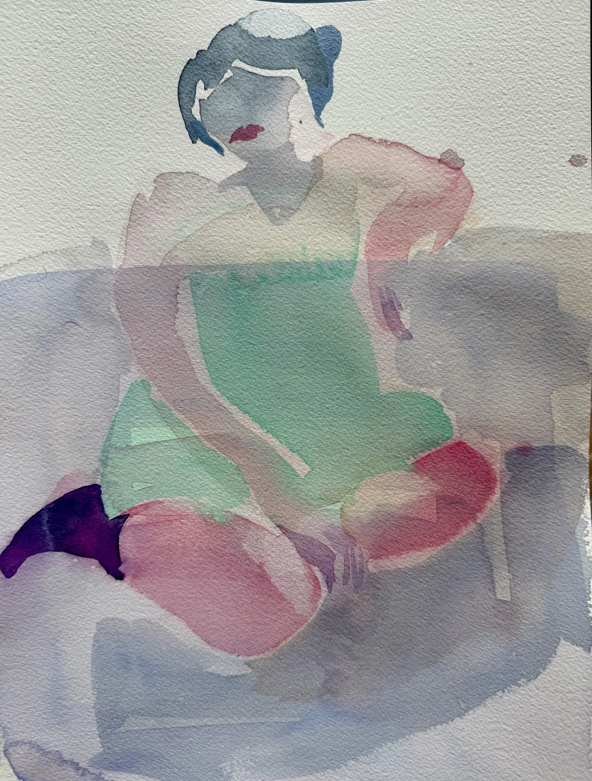 Watercolor on paper - 
12" x 9"