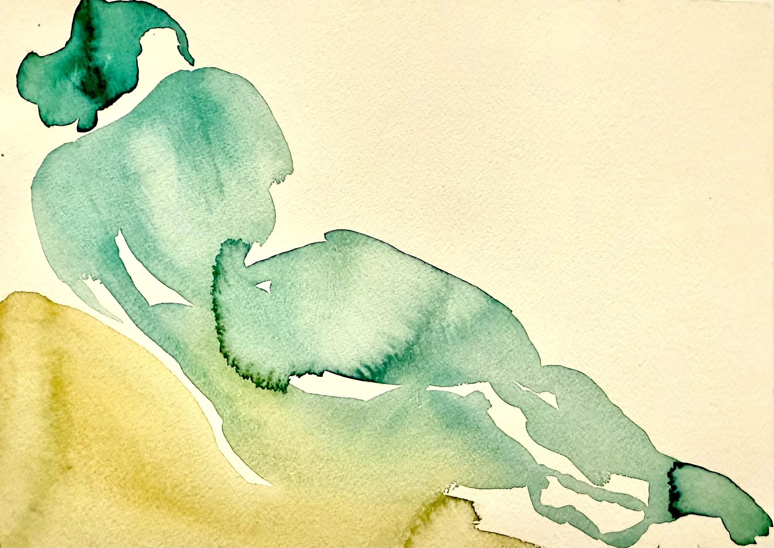 Watercolor on paper - 
9" x 12"