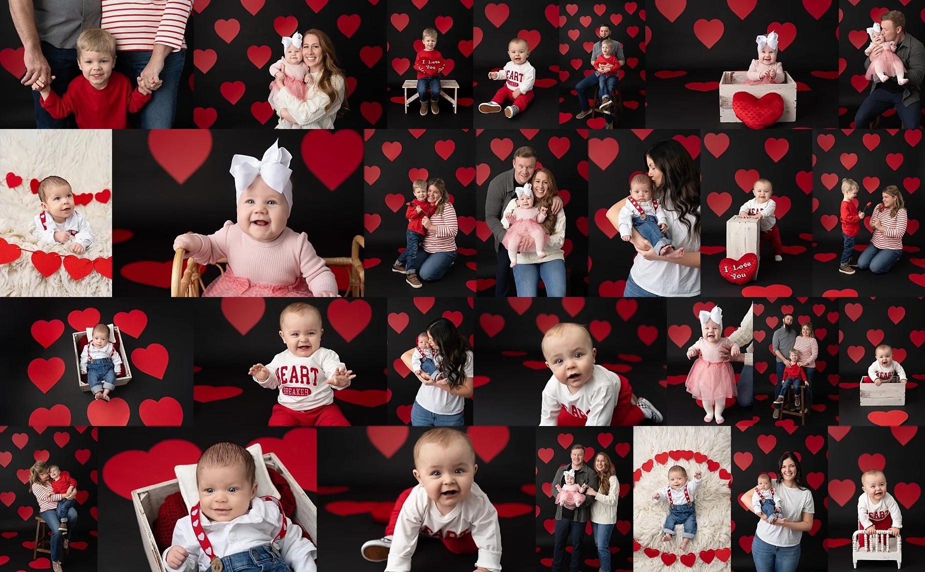 So much LOVE in one little studio. ❤️

From tiny giggles to sweet snuggles and proud big sibling moments &mdash; these Valentine sessions were filled with everything that makes this season special.

Thank you to all the amazing families who trusted m