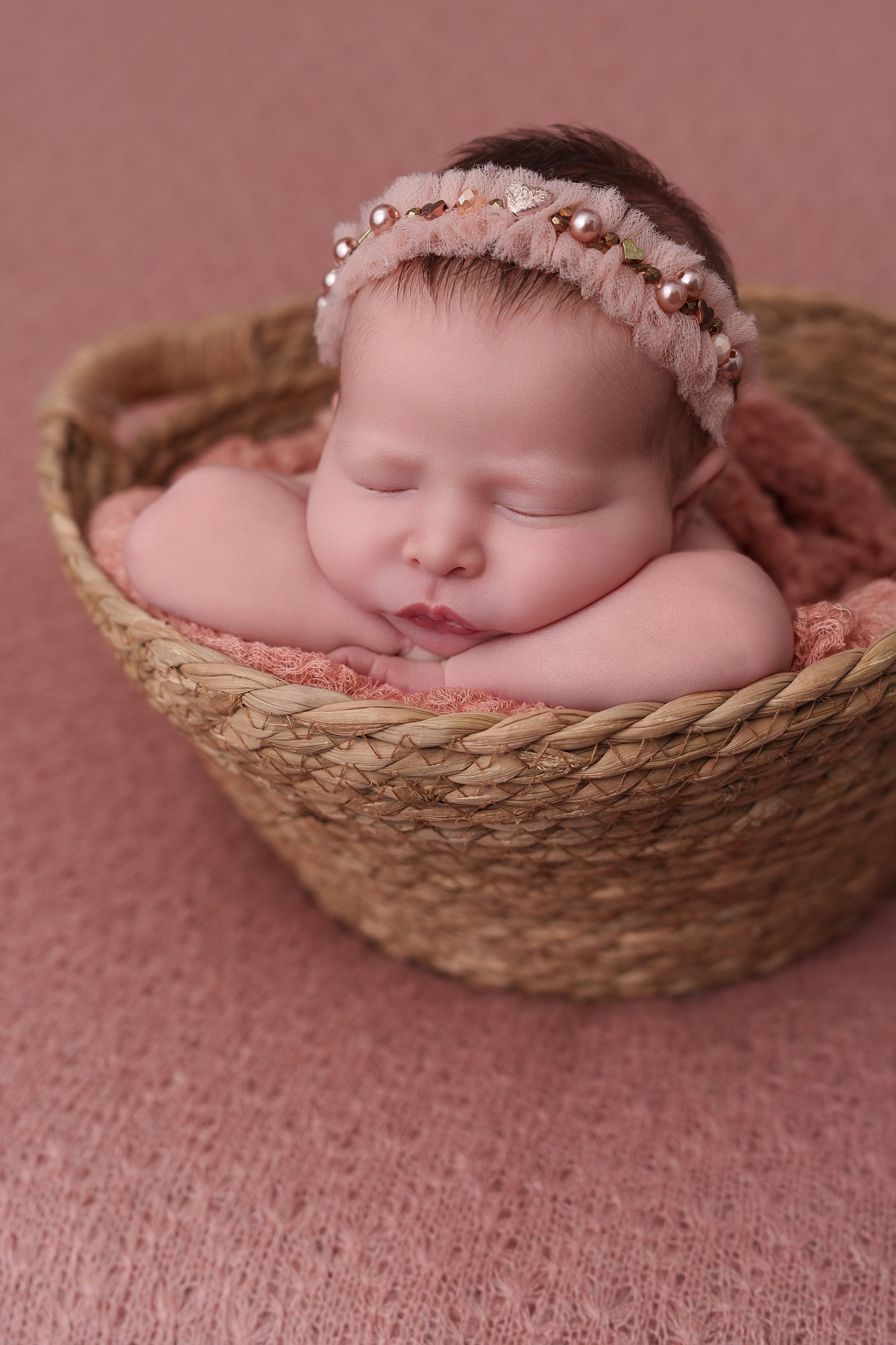 Pretty in Pink and Purple | Baby Girl Newborn Photography in Edwardsville, IL 