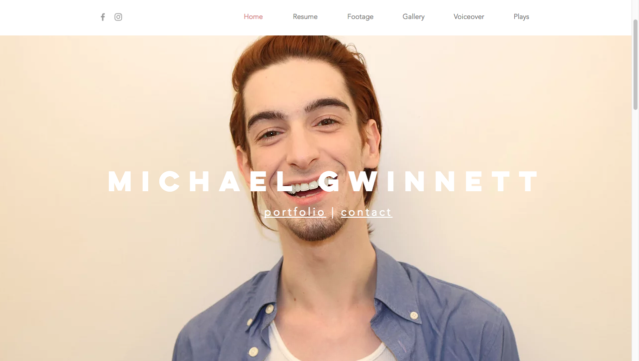 www.michaelgwinnett.com - landing page (new)
