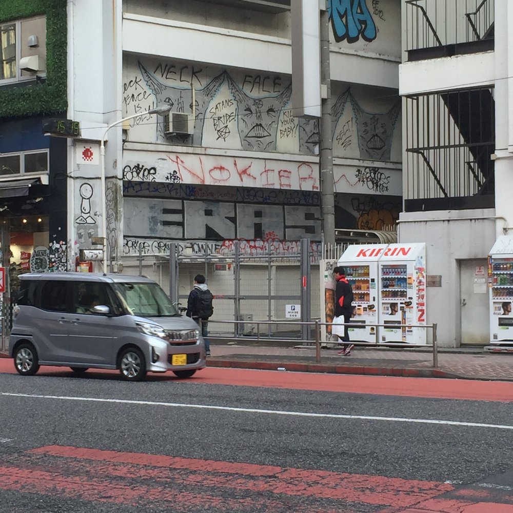 Neckface grafiti in Shibuya