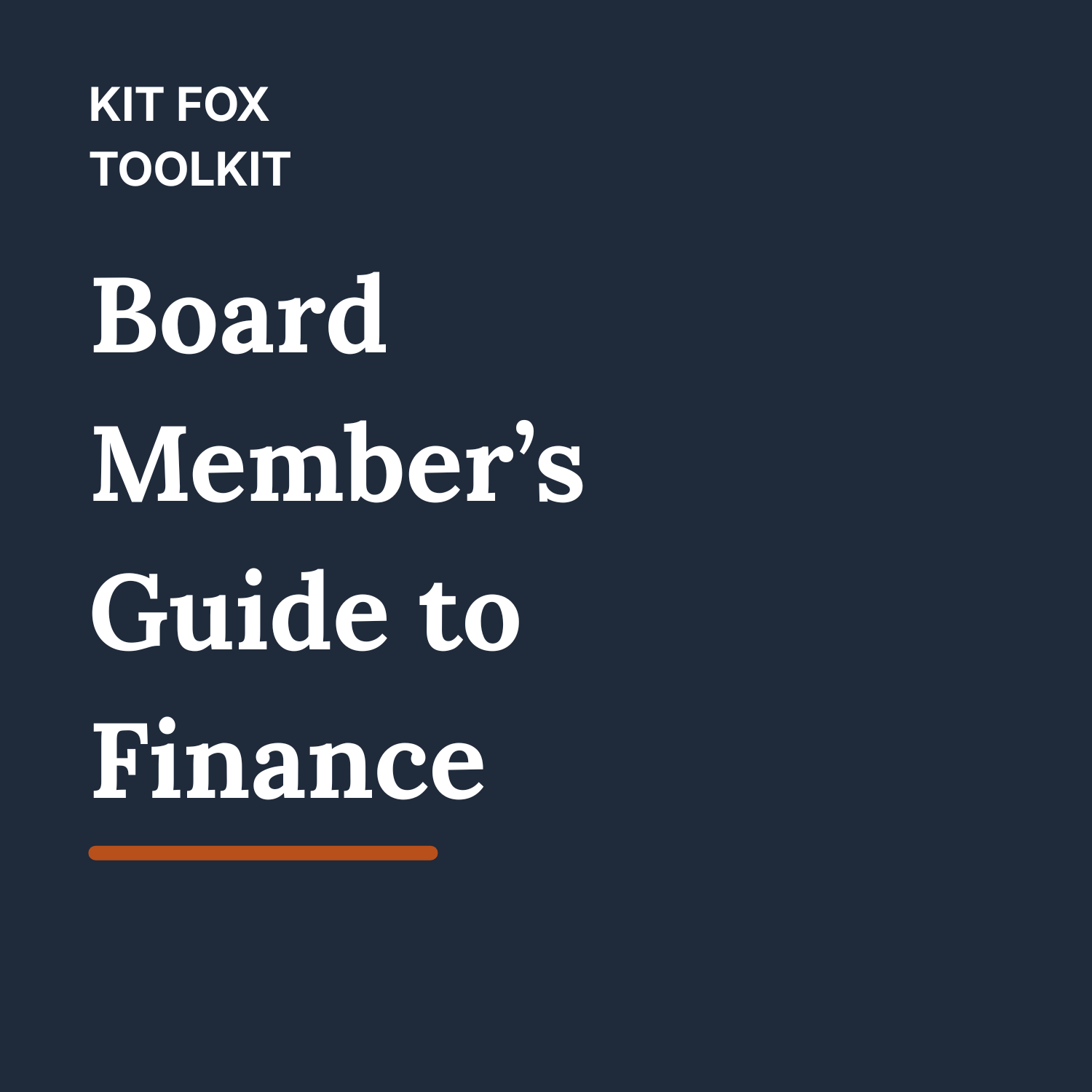 Board Member's Guide to Financials