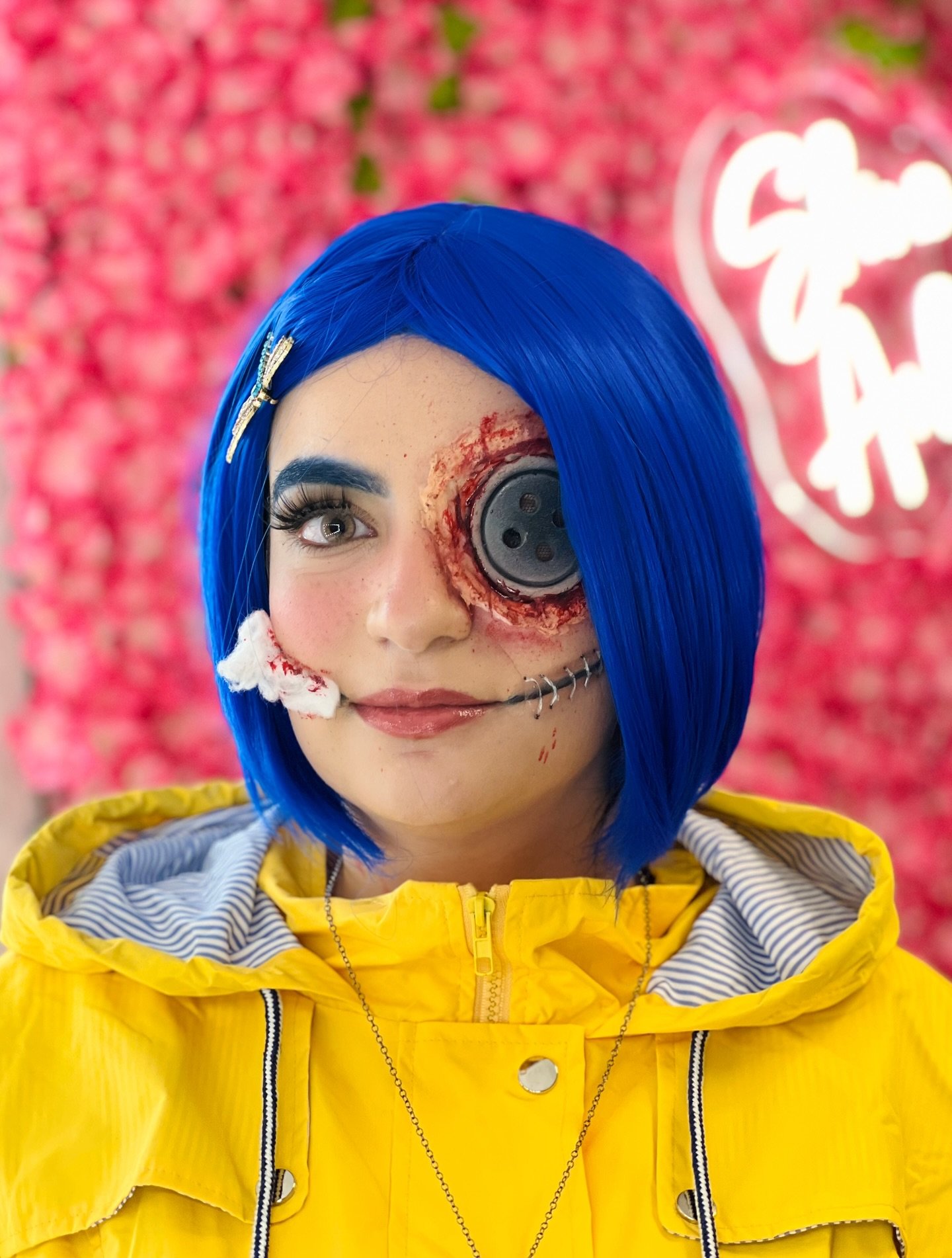 Transformed @thechillypanda into Coraline for Halloween with some SFX magic!
I don&rsquo;t just do bridal and glam &mdash; I also offer creative, cosplay, and character looks year-round 🎭✨
Perfect for Ren Fairs, anime conventions, or any event where