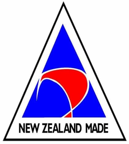 Made in new zealand. Nz logo.