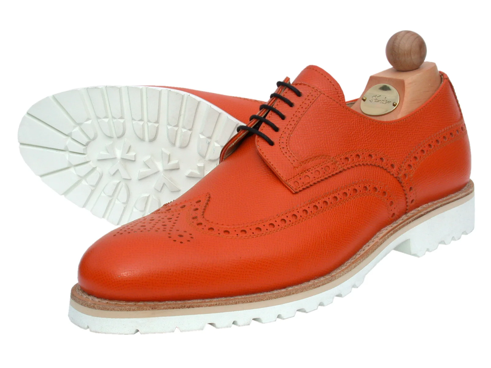 Budapester Scotch Grain orange einlagenfähig