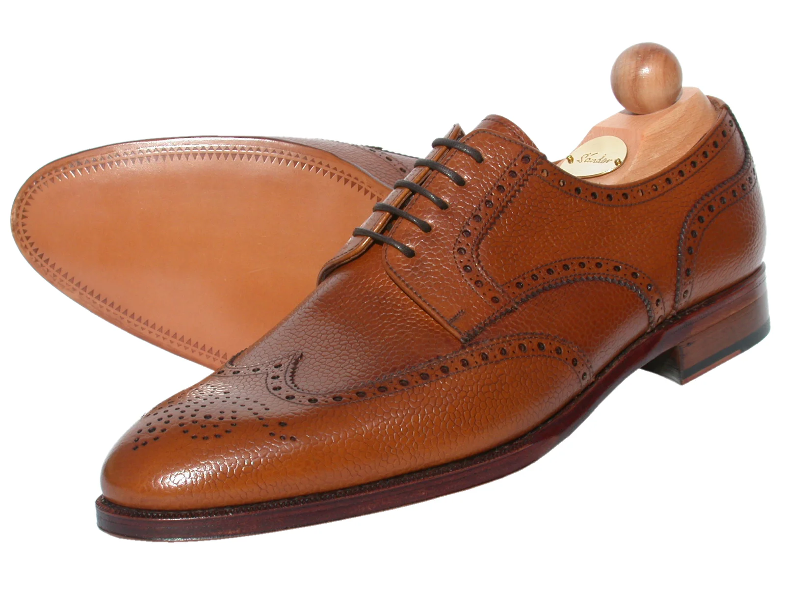 Budapester Chestnut Scotch Grain cognac