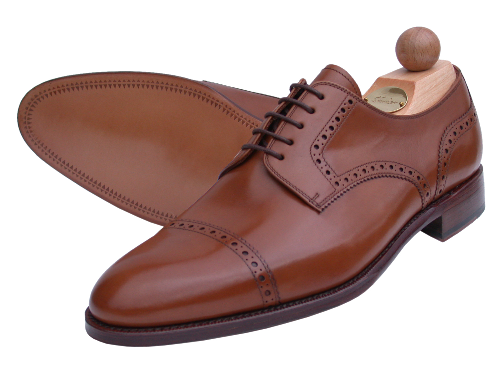  Semi-Brogue ohne Lyra Boxcalf cognac 