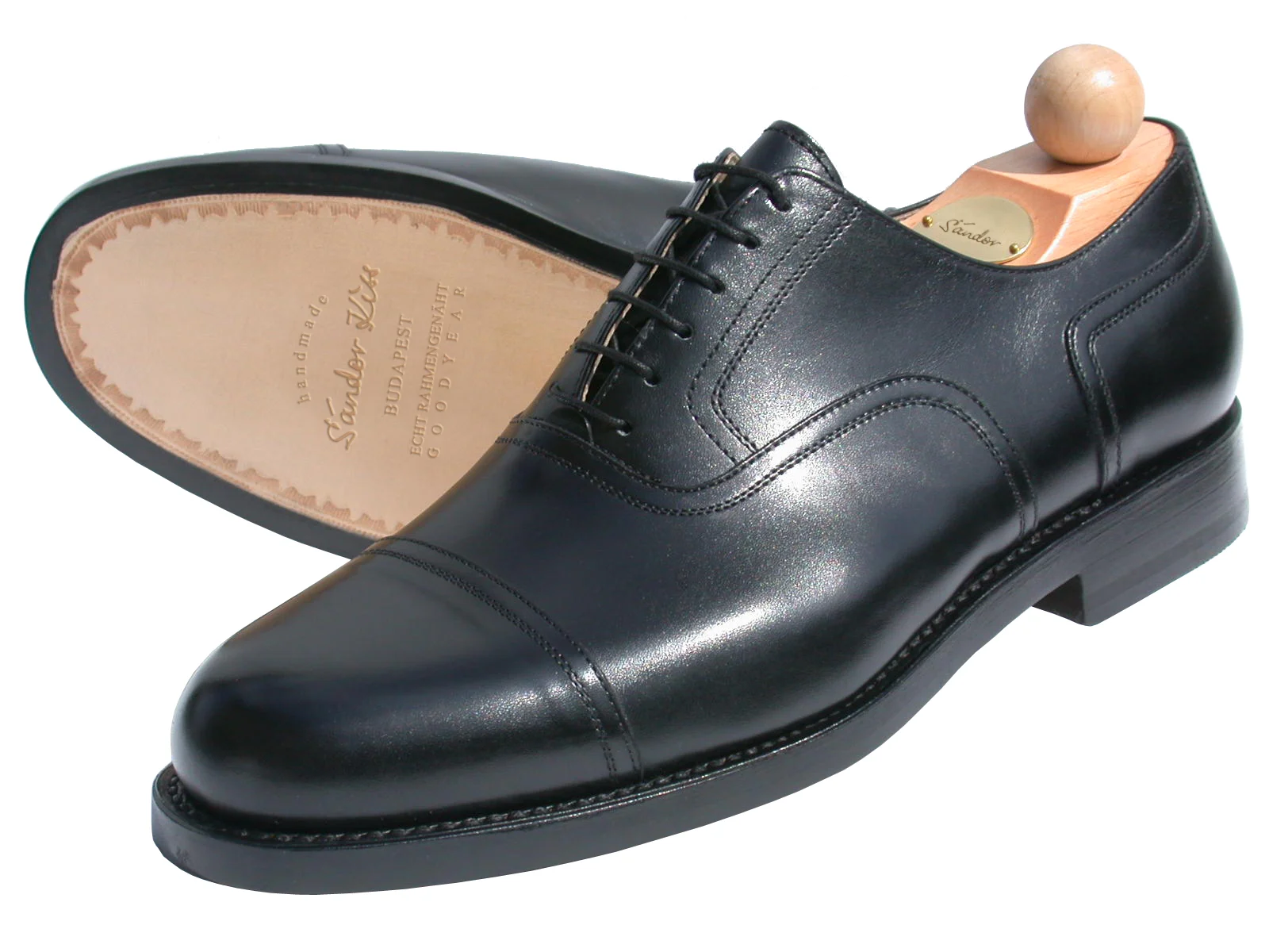 Captoe Oxford Boxcalf schwarz