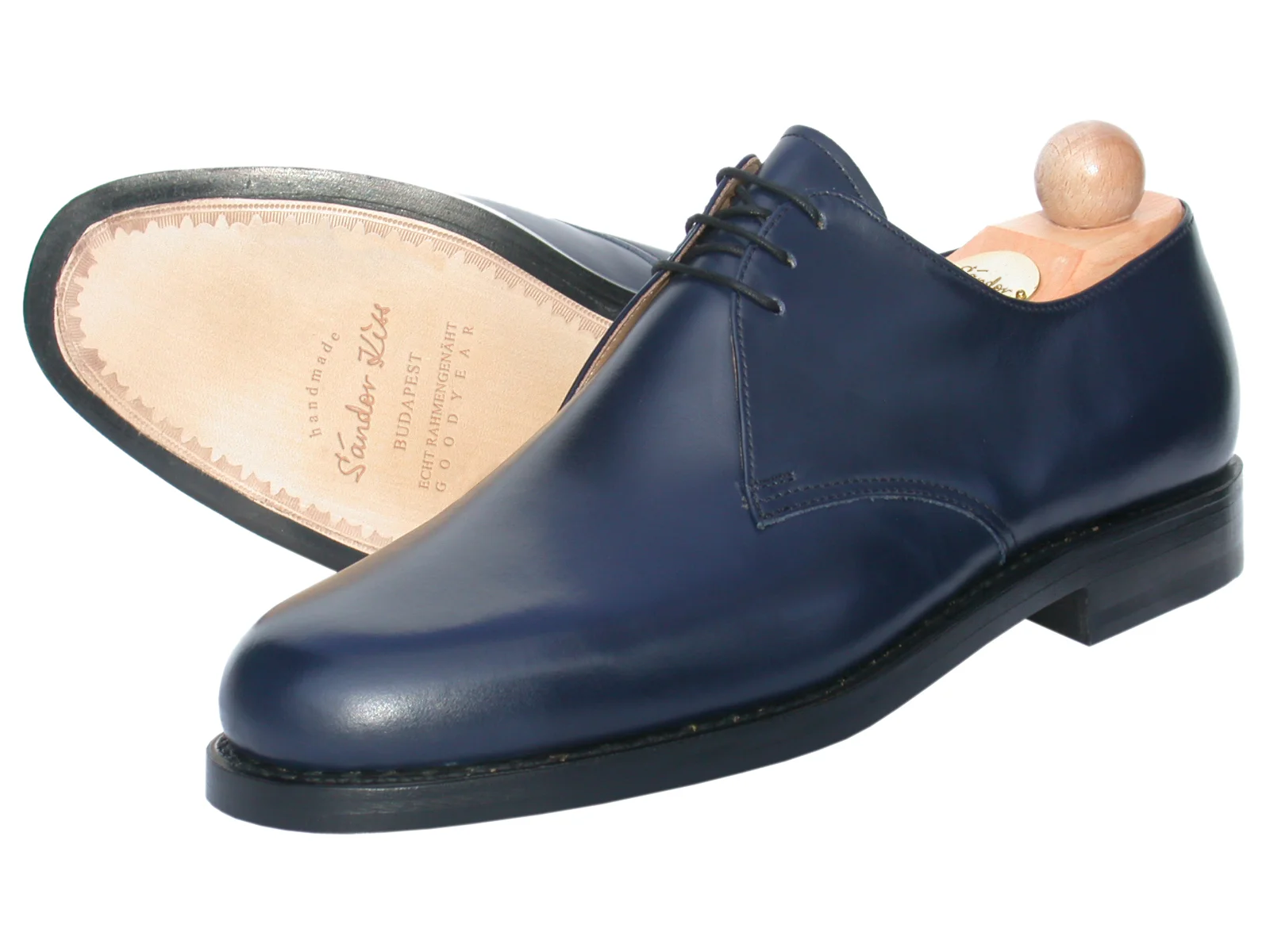Plain Boxcalf blau