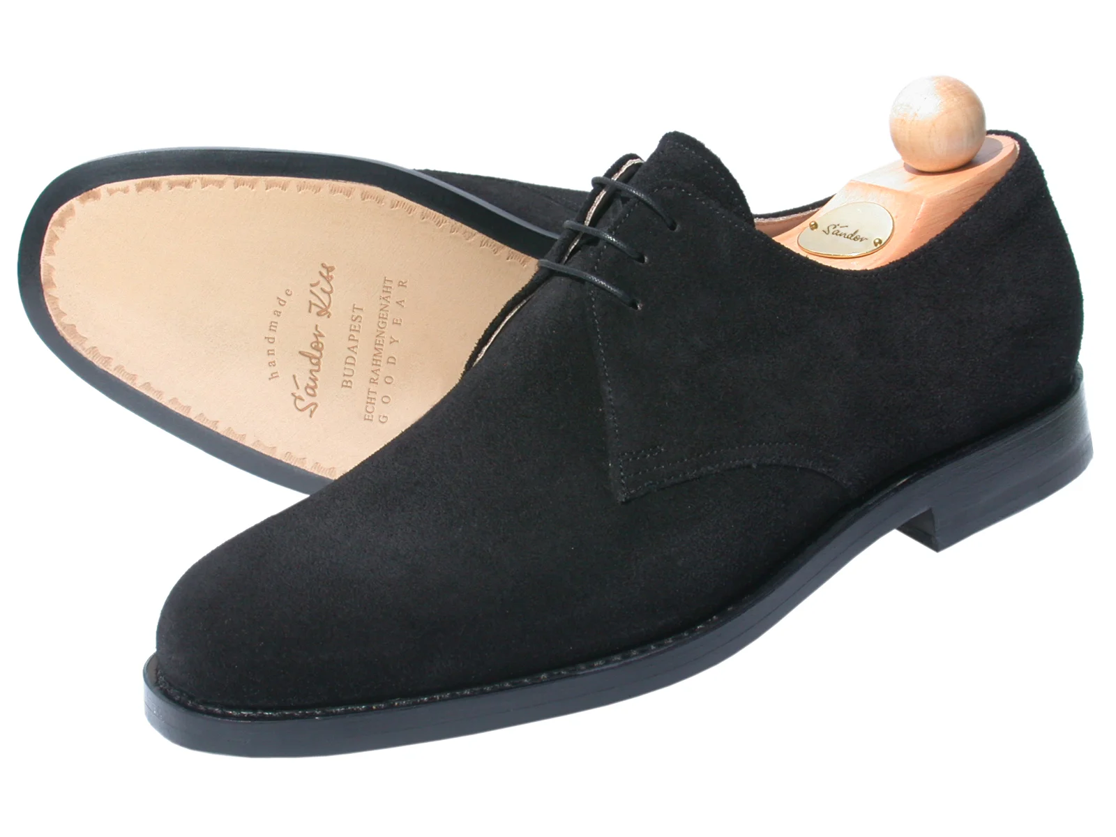 Plain Kalbsvelours schwarz