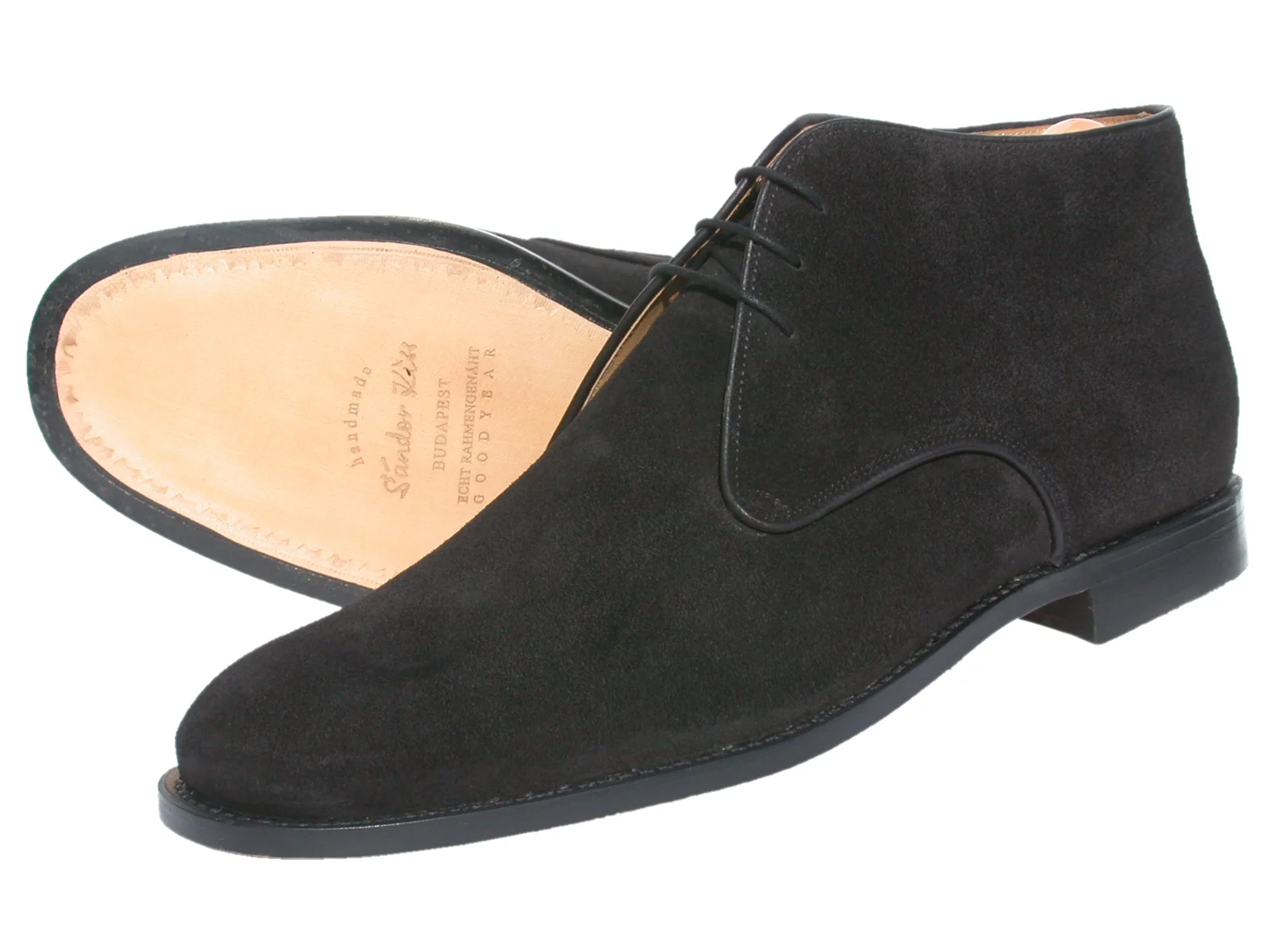 Boot Kalbsvelours schwarz