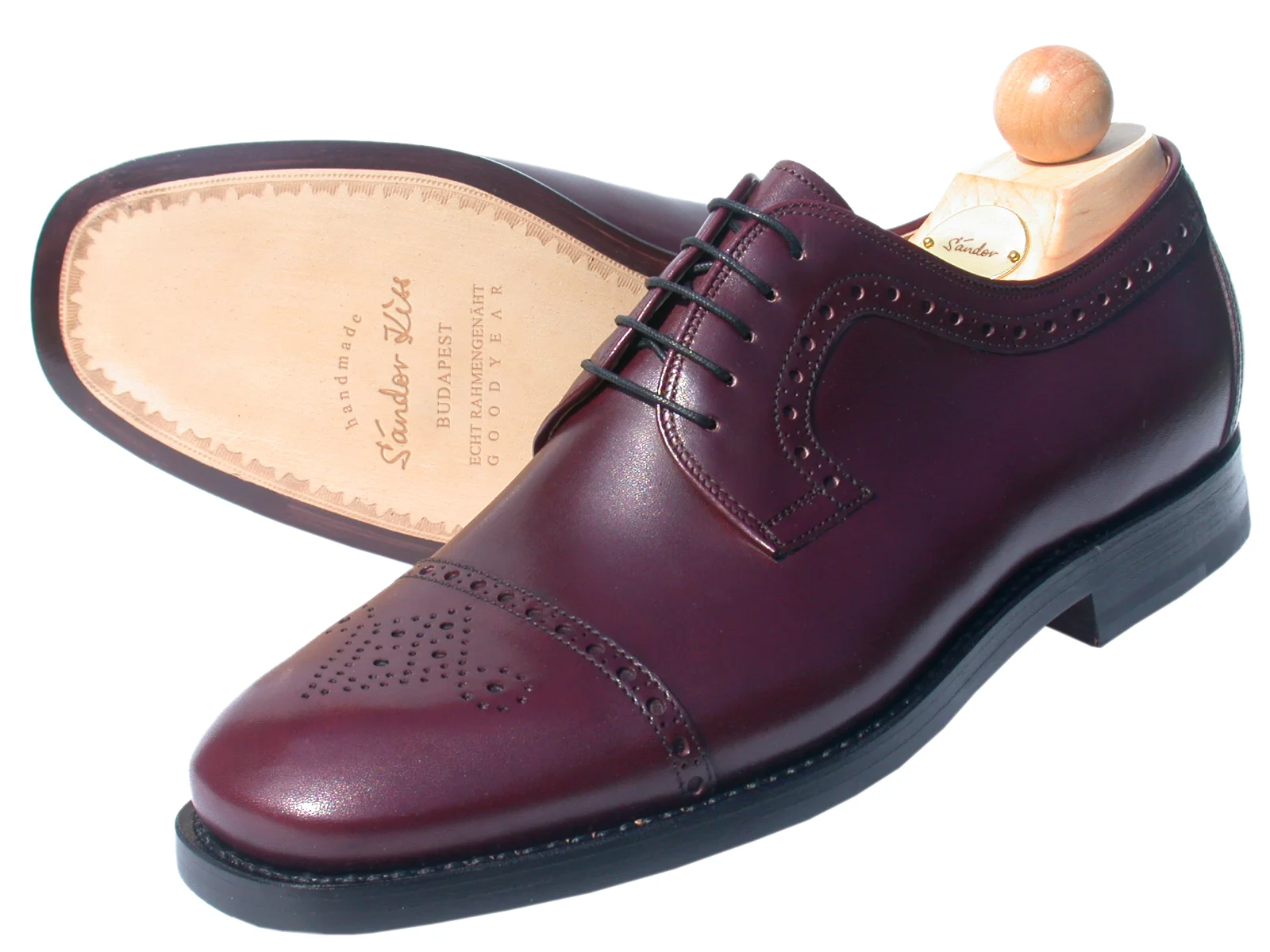 Semi-Brogue Boxcalf bordeaux