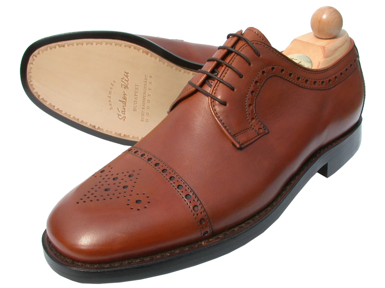 Semi-Brogue Boxcalf cognac