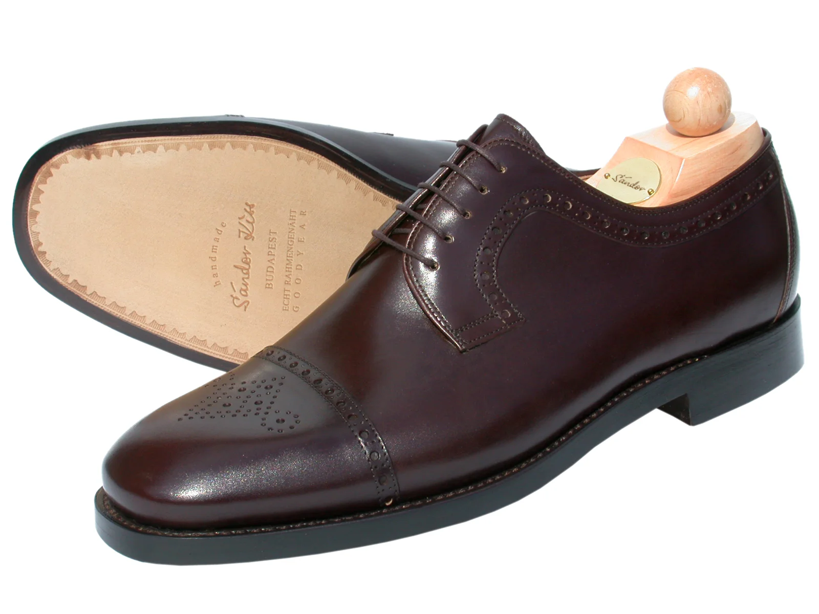 Semi-Brogue Boxcalf dunkelbraun