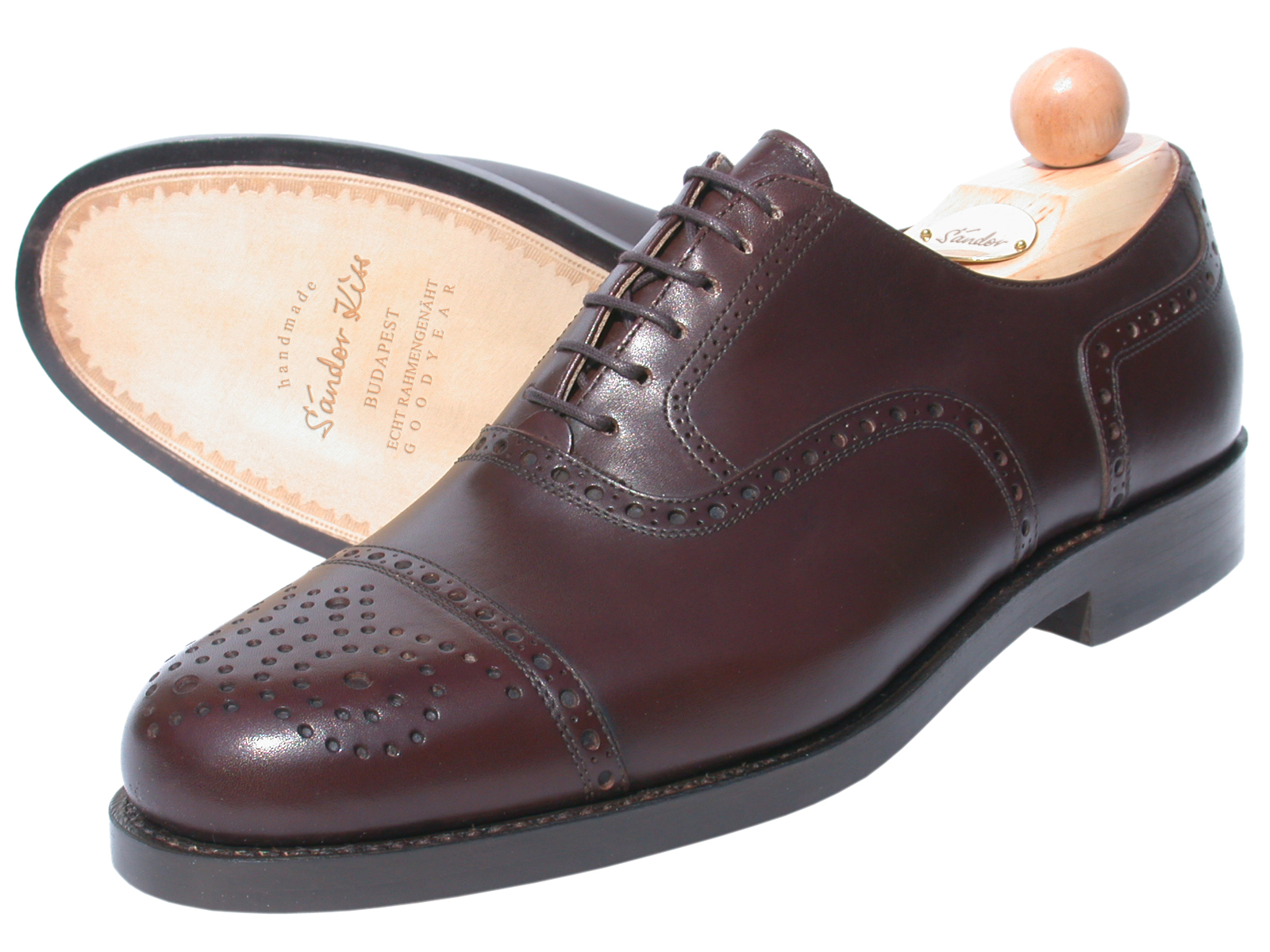  Semi-Brogue Oxford Boxcalf cola 