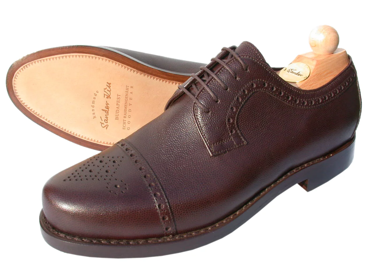 Semi-Brogue Scotch Grain schoko, sportlich