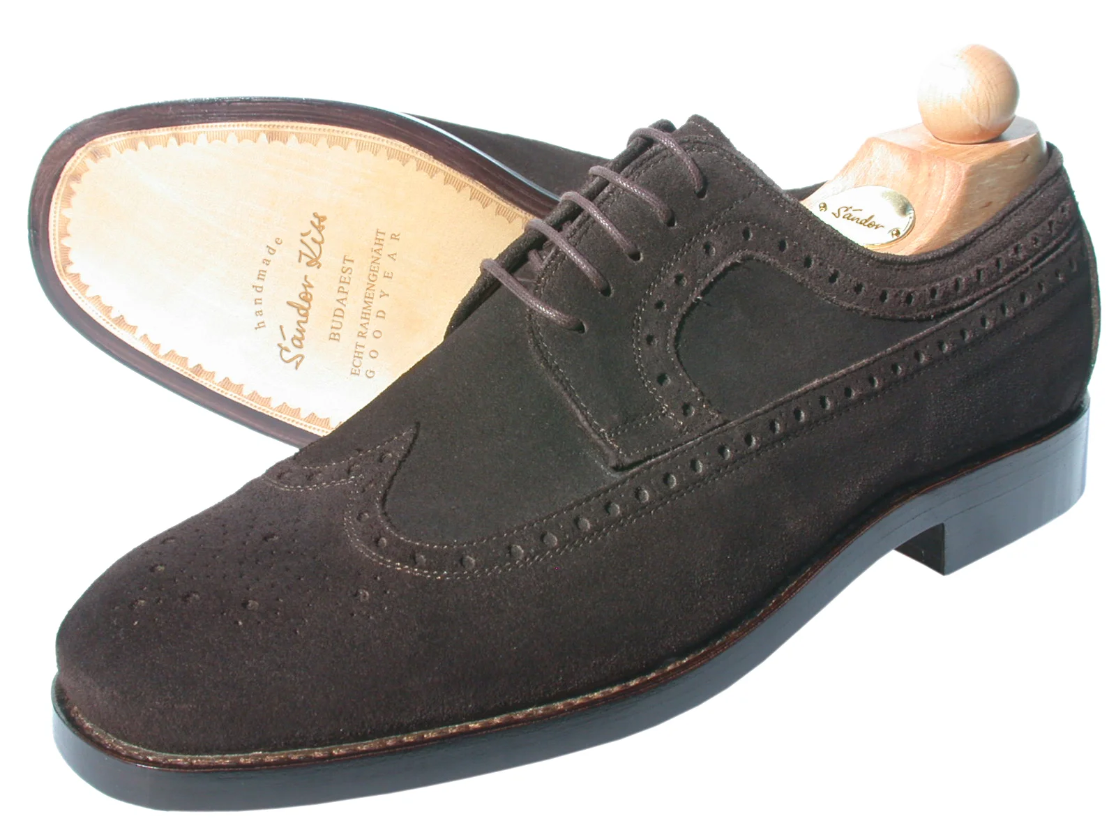 Longwing Kalbsvelours dunkelbraun