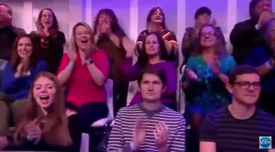 My 2016 surprise appearance in the studio audience of Loose Women USA (bottom right) still ranks only just below football, rain, and Bake Off accidents, as a talking point for the British public. I've since bought new glasses and moved on.