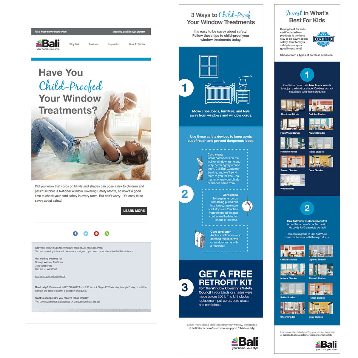 Bali Safety Campaign | Email + Pinterest Graphics