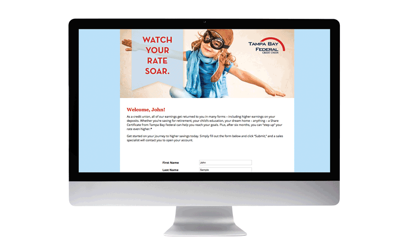 Tampa Bay Federal Credit Union - PURL Landing Page