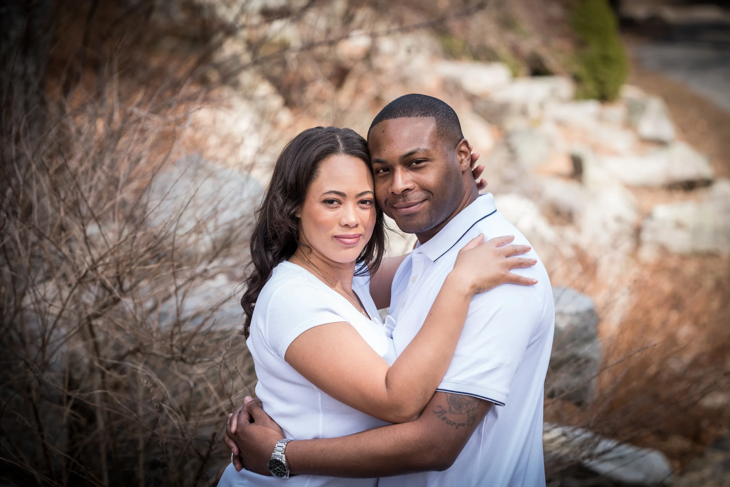 Asha & Roosevelt's Engagement Session at Borderland State Park