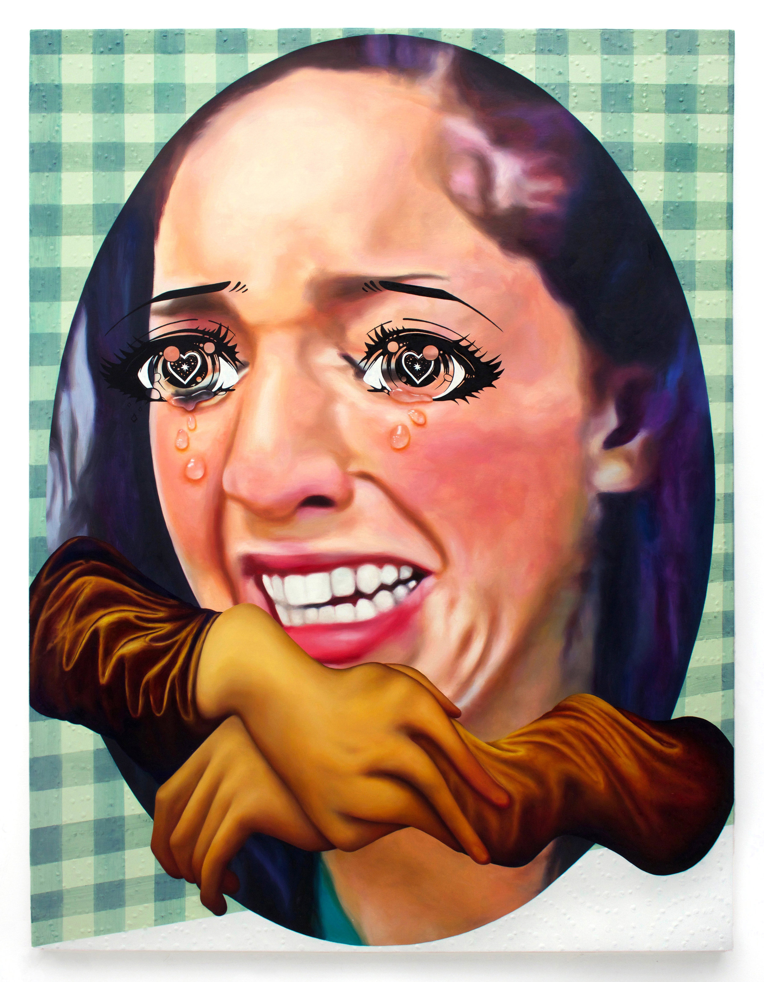 Portrait of a Young Girl Crying