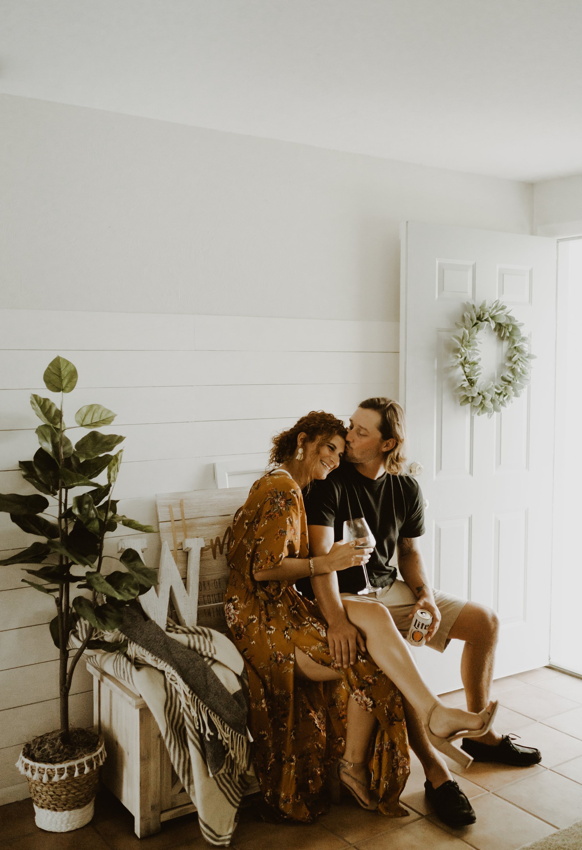 swfl engagement photos at home 