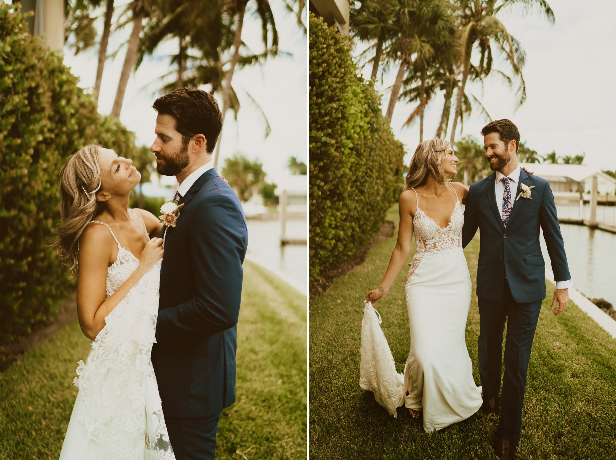 bride and groom's wedding at LaPlaya Beach &amp; Golf Resort in Naples Florida 