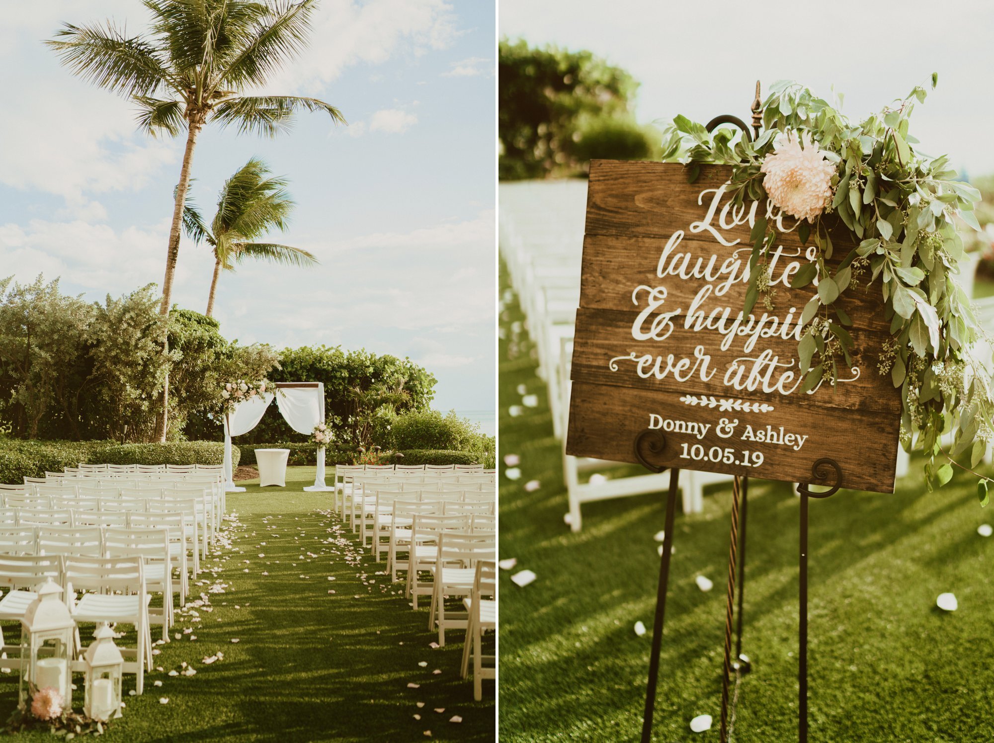 LaPlaya Beach &amp; Golf Resort Wedding Ceremony photo details