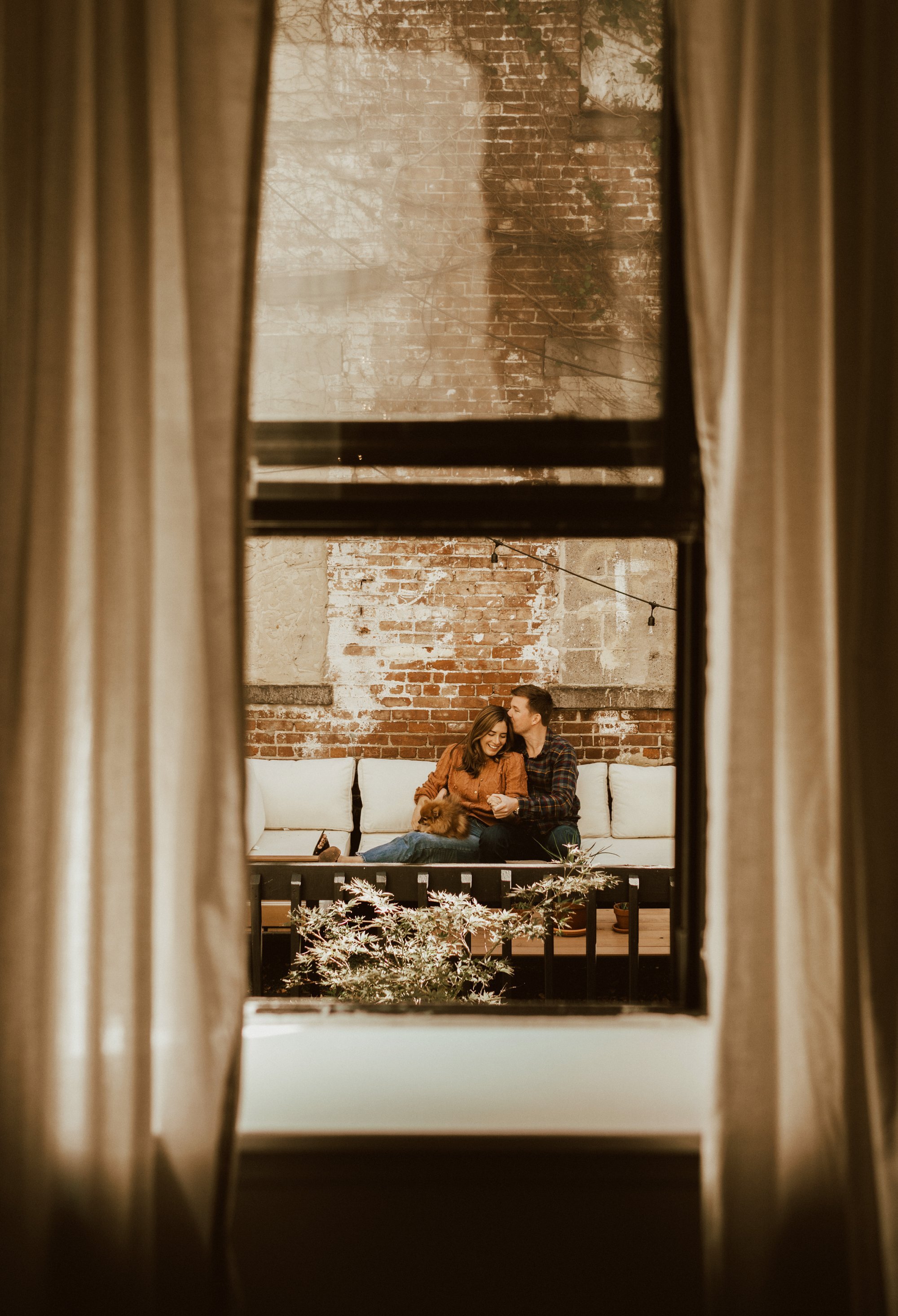 In Home Engagement Photos- Hoboken New Jersey- Michelle Gonzalez Photography- Caitlyn and Jim -20.jpg